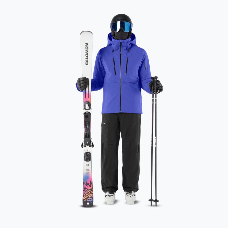 Herren-Skijacke Salomon Brilliant 2.0 clematis blue 2