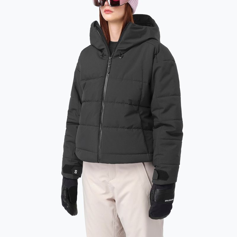 Damen-Skijacke Salomon Whitelight deep black