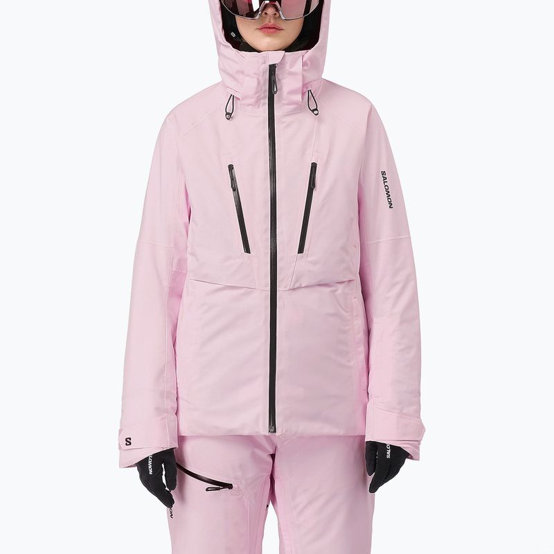 Damen-Skijacke Salomon Brilliant 2.0 icy pink