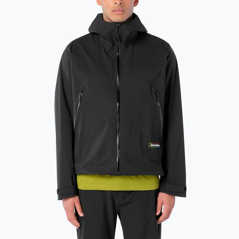 Herren-Regenjacke Salomon Outquest 2.5L deep black