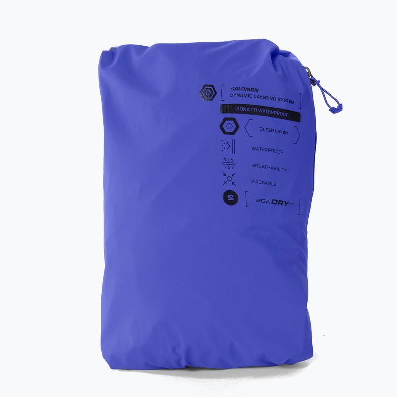 Laufjacke für Herren Salomon Bonatti Waterproof clematis blue 9