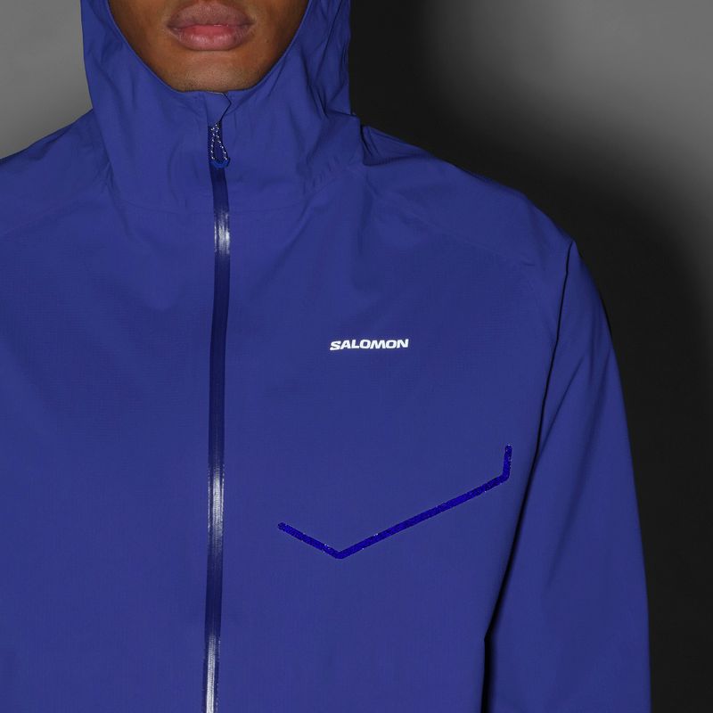 Laufjacke für Herren Salomon Bonatti Waterproof clematis blue 10