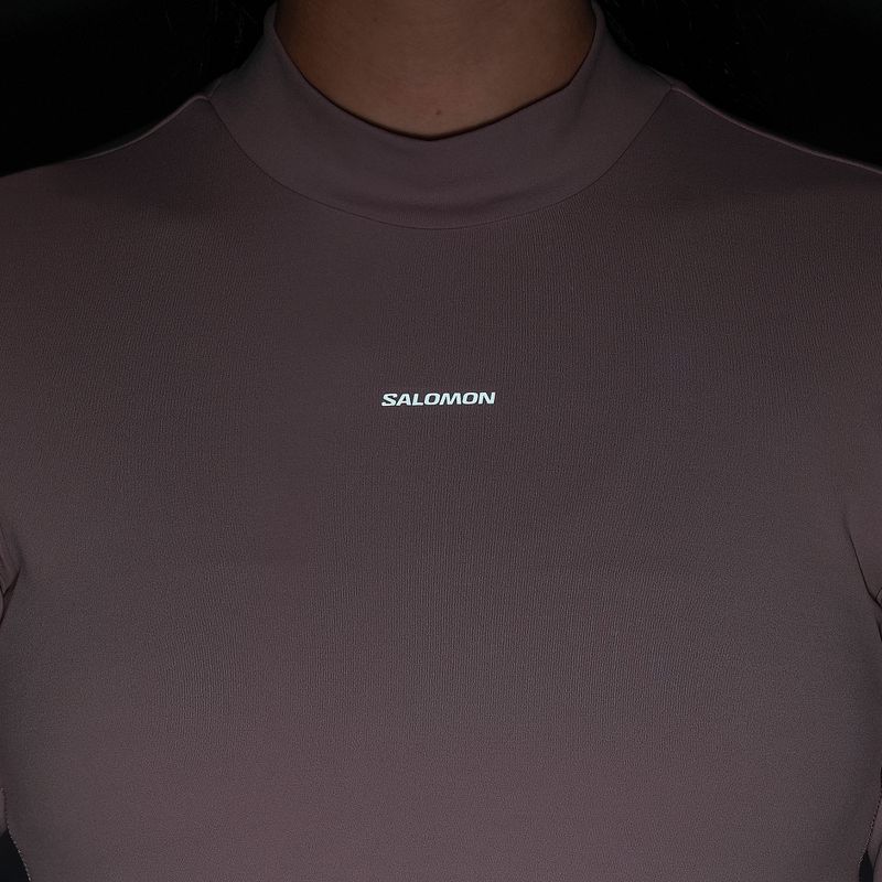 Damen-Laufshirt mit langen Ärmeln Salomon Bliss antler 4