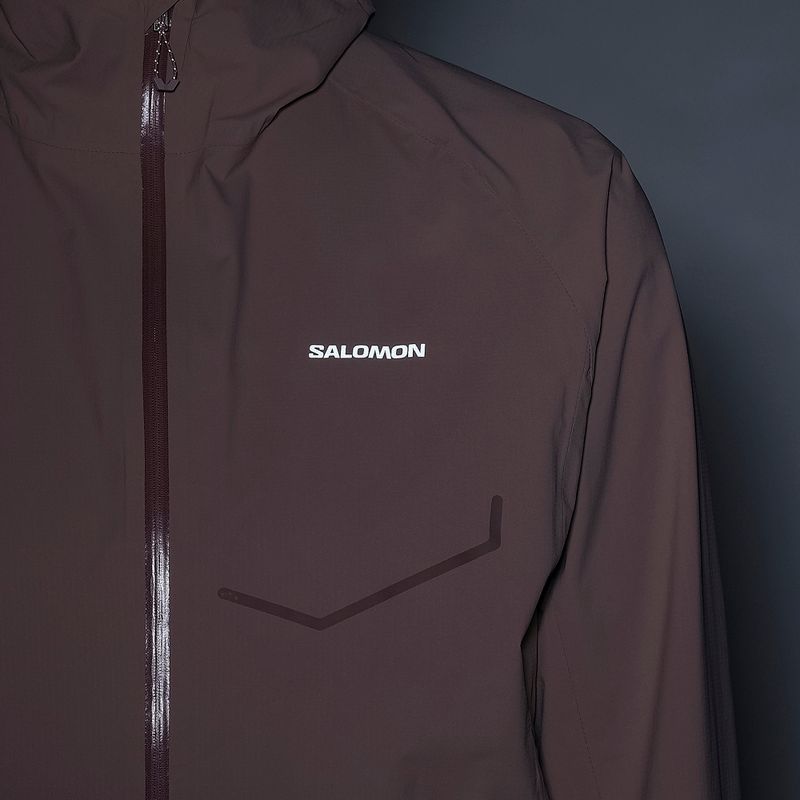 Damen-Laufjacke Salomon Bonatti Waterproof antler 8