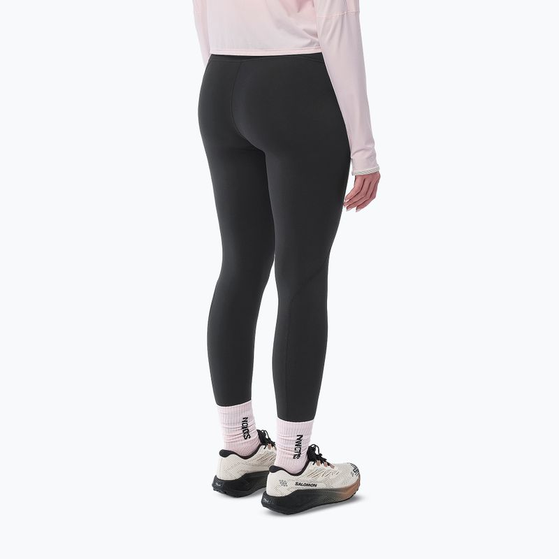 Damenlaufleggings Salomon Shakeout Core Warm Tights deep black 2