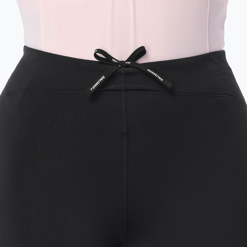 Damenlaufleggings Salomon Shakeout Core Warm Tights deep black 4