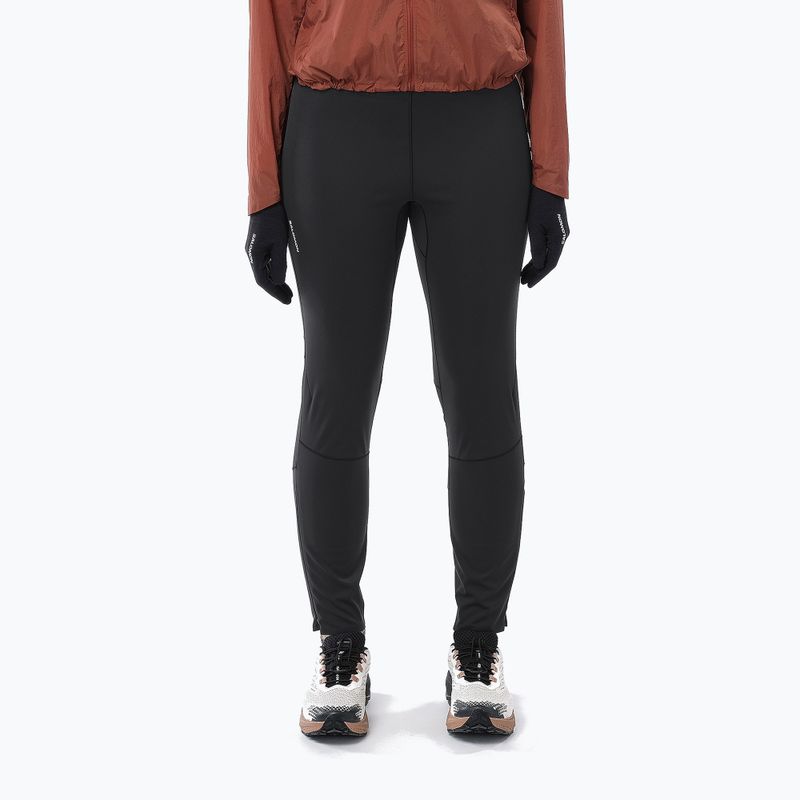 Damenlaufleggings Salomon Sense Softshell Tights deep black