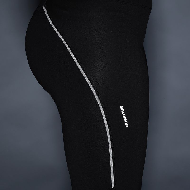 Damenlaufleggings Salomon Sense Softshell Tights deep black 6