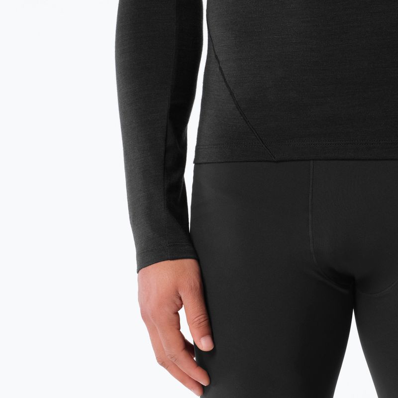 Lauf-Langarmshirt für Herren Salomon Sense Merino Tee LS deep black 5