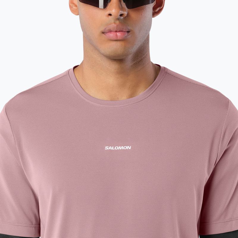 Herren-Laufshirt Salomon Shakeout Core SS Tee antler 3