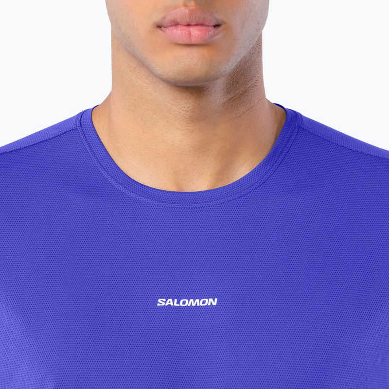 Herren-Laufshirt Salomon Shakeout Core SS Tee clematis blue 3
