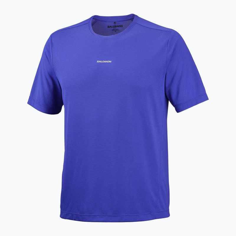 Herren-Laufshirt Salomon Shakeout Core SS Tee clematis blue 4