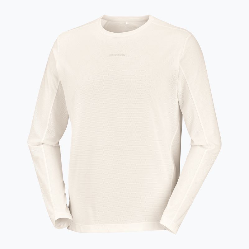 Lauf-Langarmshirt für Herren Salomon Shakeout Core Tee GFX LS whisper white/pink frosting 5