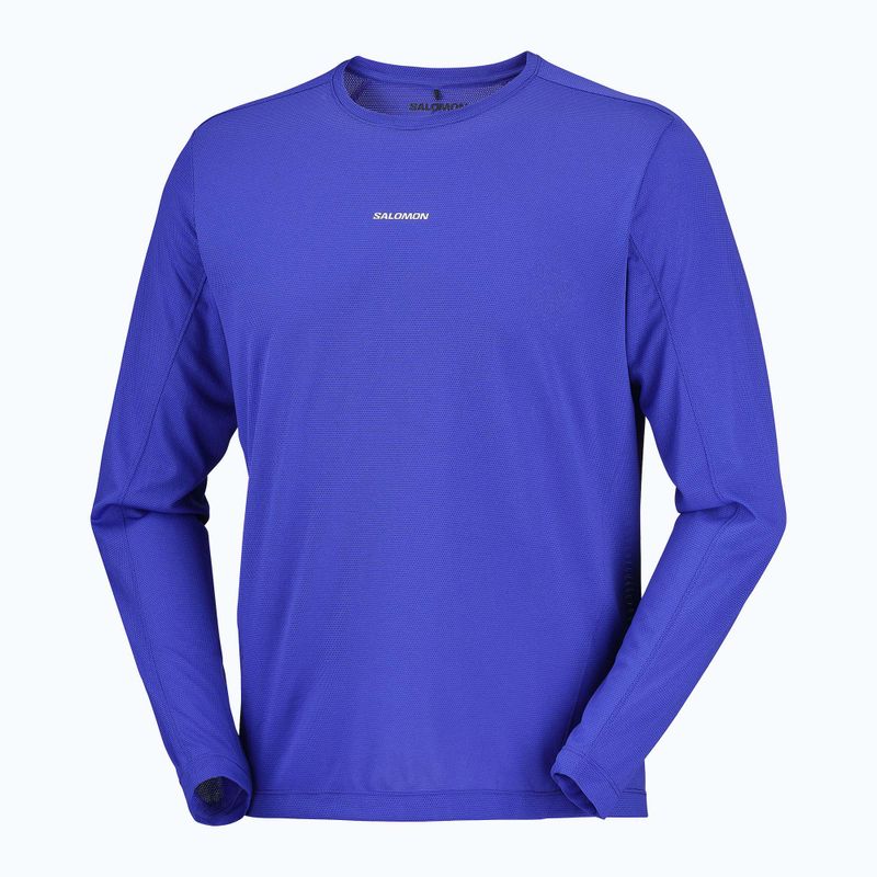 Lauf-Langarmshirt für Herren Salomon Shakeout Core LS Tee clematis blue 4