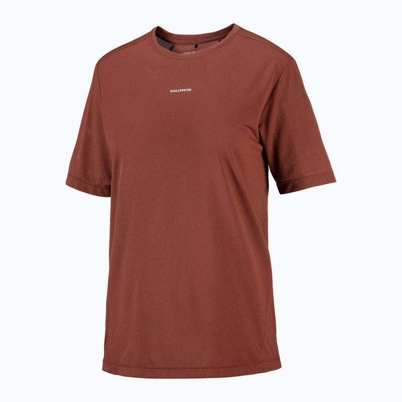 Damen-Laufshirt Salomon Shakeout Core SS Tee burnt umber 4