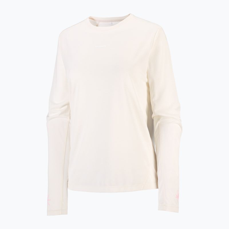 Damen-Laufshirt mit langen Ärmeln Salomon Shakeout Core Tee GFX LS whisper white/pink frosting 5