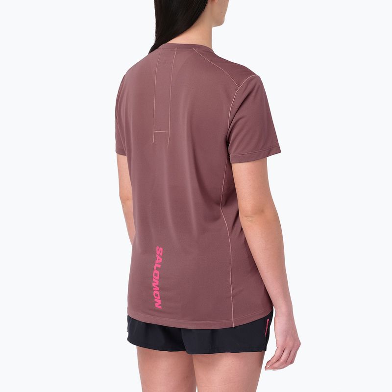 Damen-Laufshirt Salomon Courtney Tee SS rose taupe 2