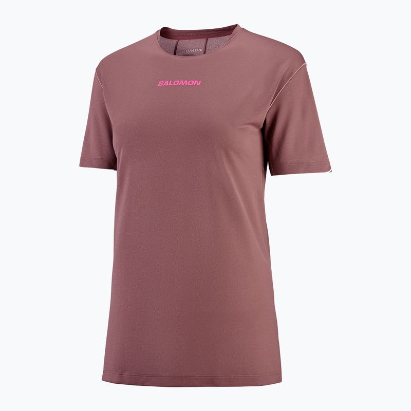 Damen-Laufshirt Salomon Courtney Tee SS rose taupe 3
