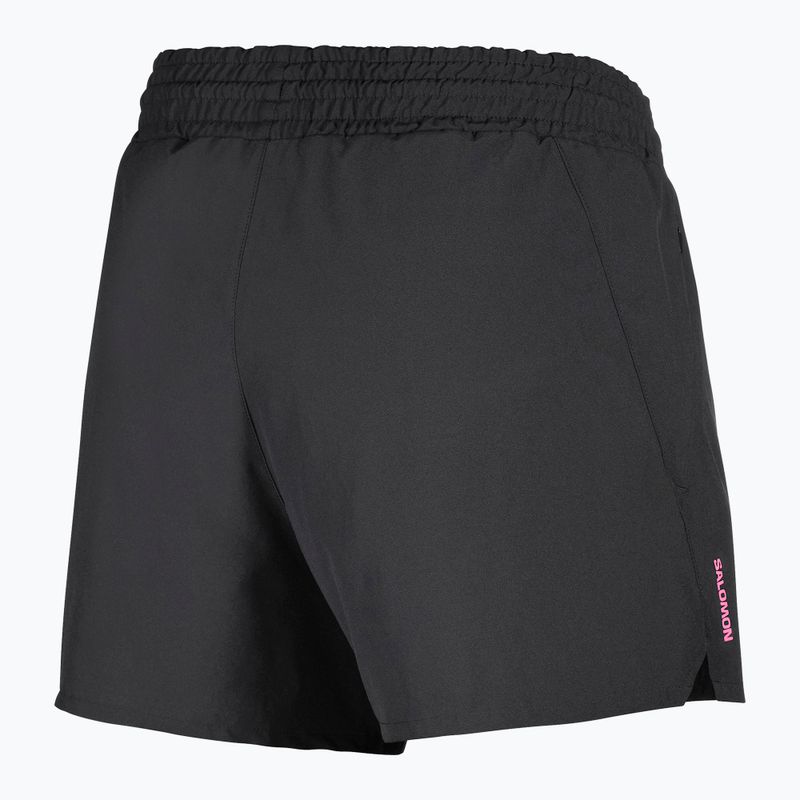 Damen-Laufshorts Salomon SHKout Courtney 4" deep black 7