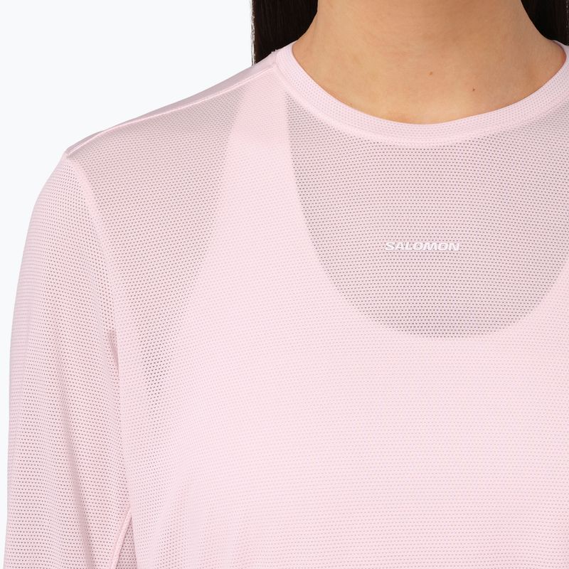Damen-Laufshirt mit langen Ärmeln Salomon Shakeout Core LS Tee icy pink 3