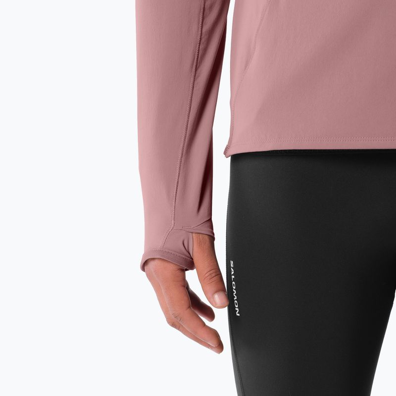 Laufsweatshirt für Herren Salomon Sense Aero Hybrid Half Zip Hooded antler 6