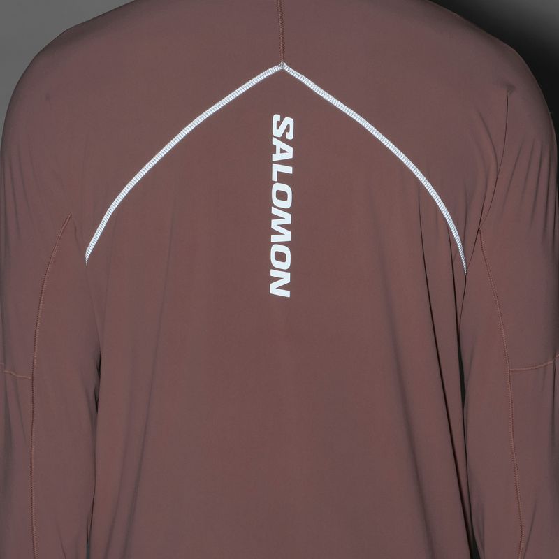 Laufsweatshirt für Herren Salomon Sense Aero Hybrid Half Zip Hooded antler 7