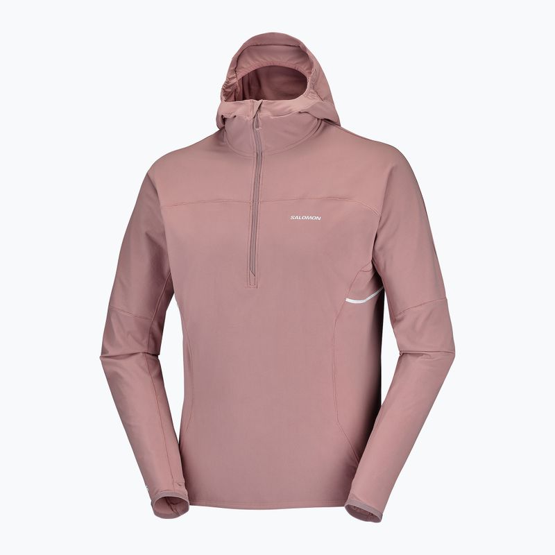 Laufsweatshirt für Herren Salomon Sense Aero Hybrid Half Zip Hooded antler 8
