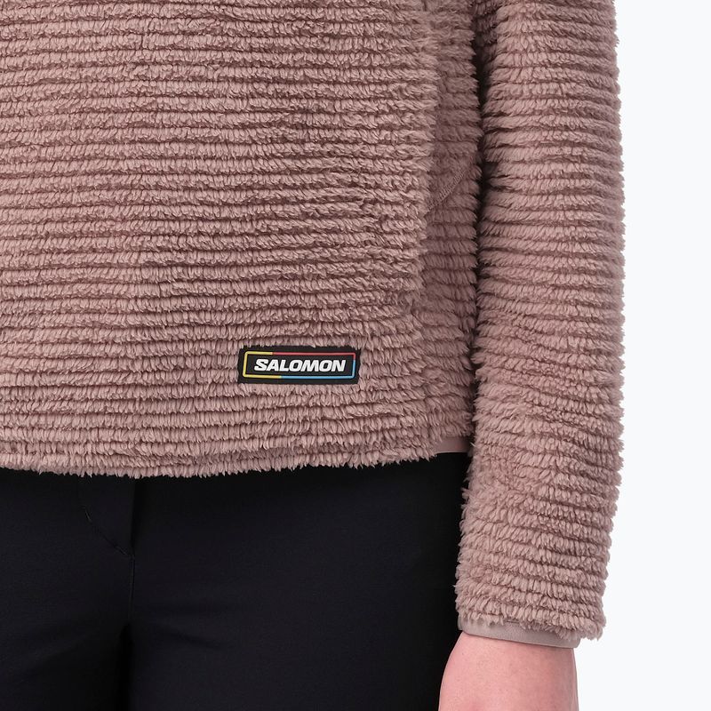 Fleecejacke für Damen Salomon Thernova Fleece antler 4