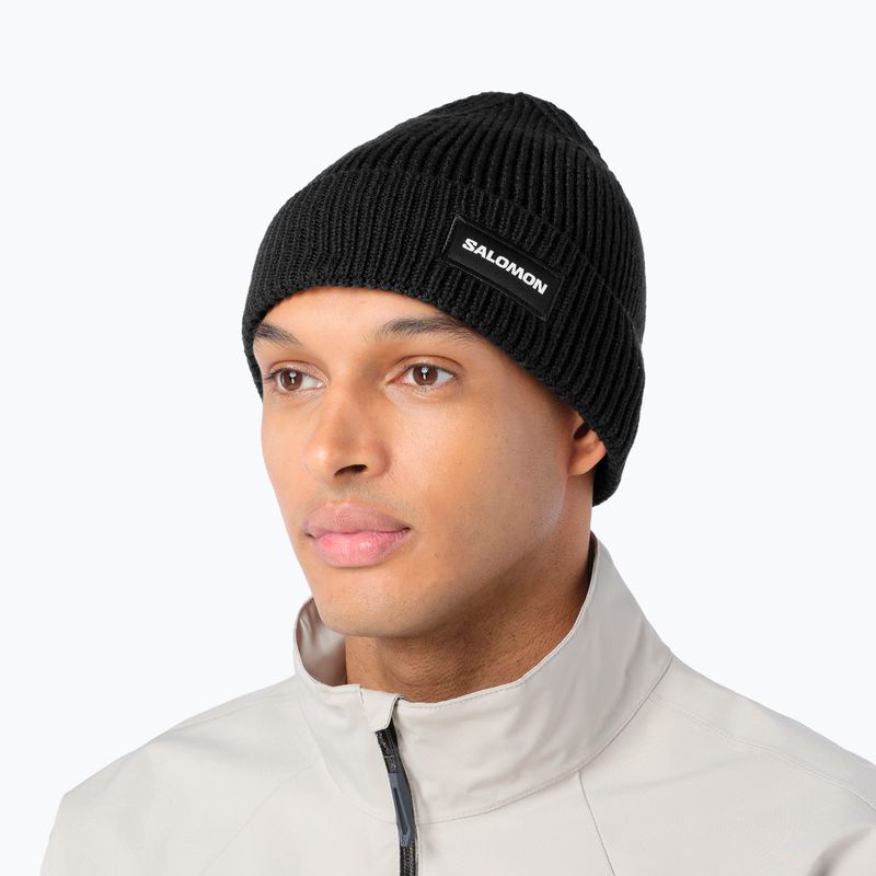 Wintermütze Salomon Classic deep black 2