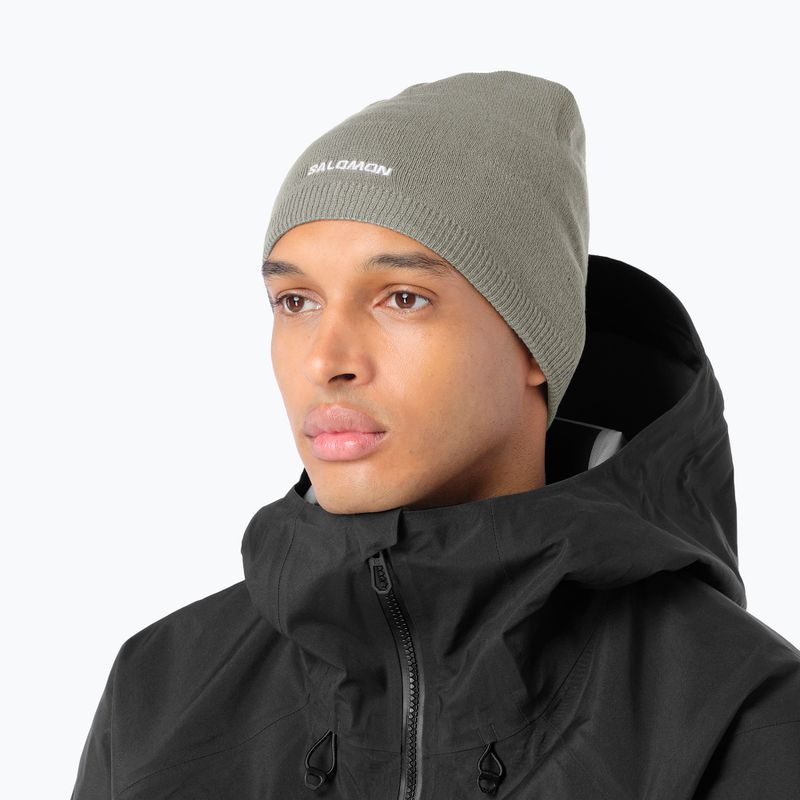 Wintermütze Salomon Beanie castor gray 2