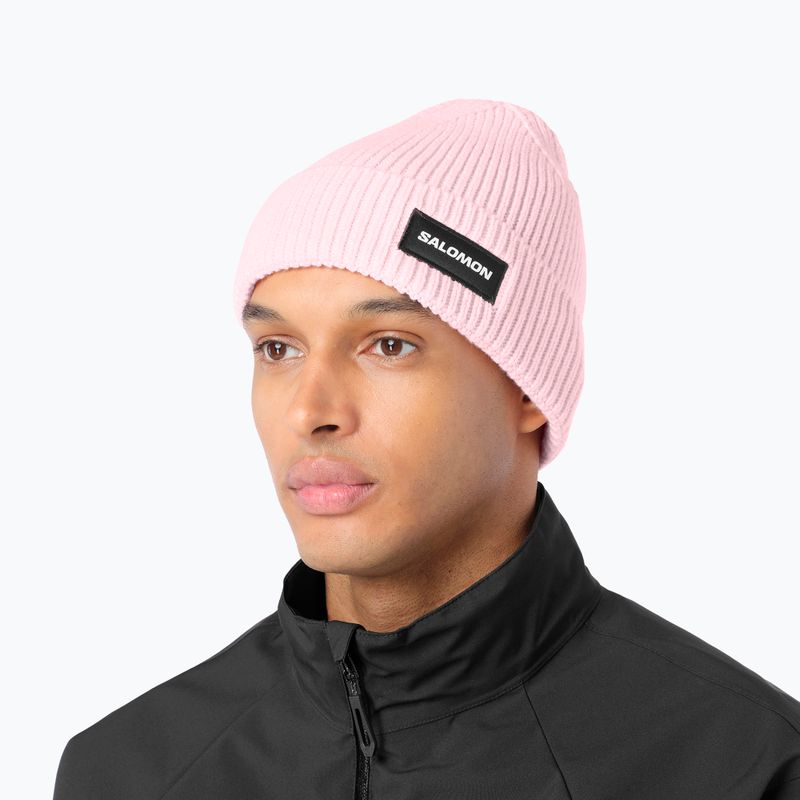 Wintermütze Salomon Classic icy pink 2