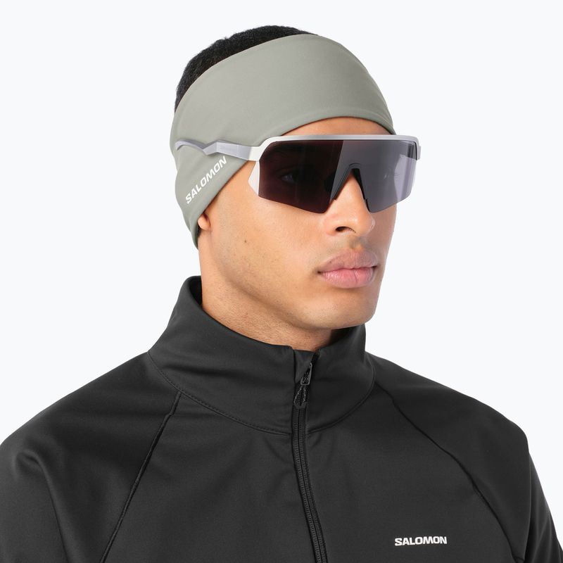 Stirnband Salomon Run Tech Headband castor gray 2