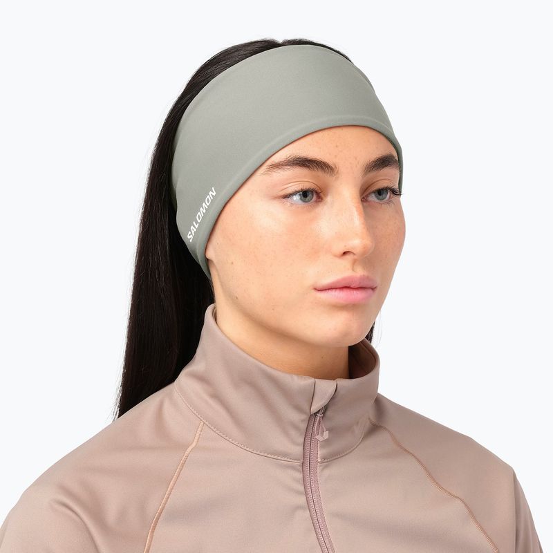 Stirnband Salomon Run Tech Headband castor gray 3