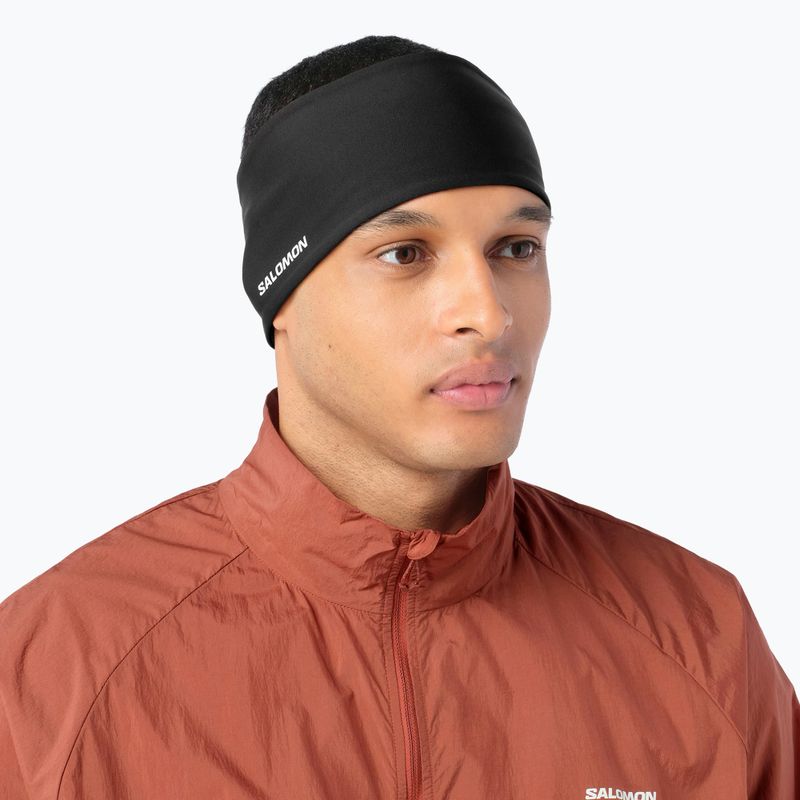 Stirnband Salomon Run Tech Headband deep black 2