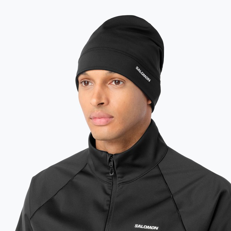 Laufmütze Salomon Run Tech Beanie deep black 2