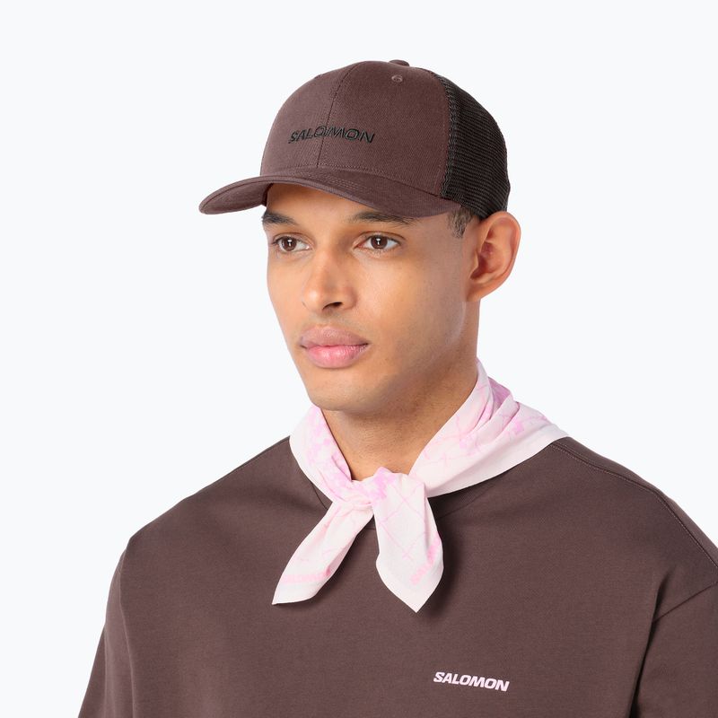 Basecap Salomon Logo Trucker coffee bean 2