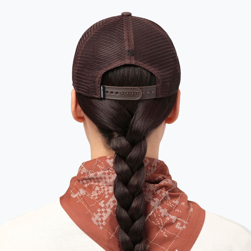 Basecap Salomon Logo Trucker coffee bean 5