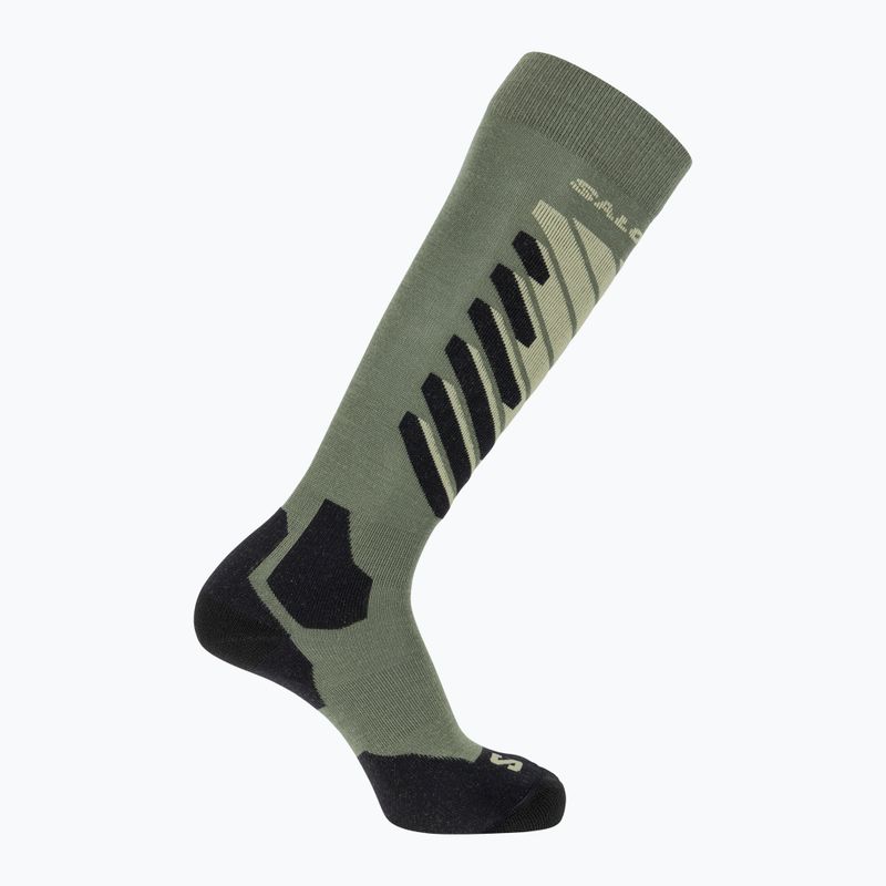 Skisocken Salomon S/Access deep lichen green/lime cream/black