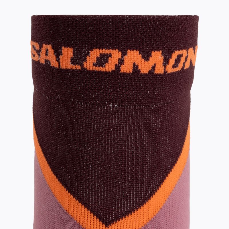 Socken Salomon Pulse Ankle dusky orchid/huckleberry/dragon fire 3
