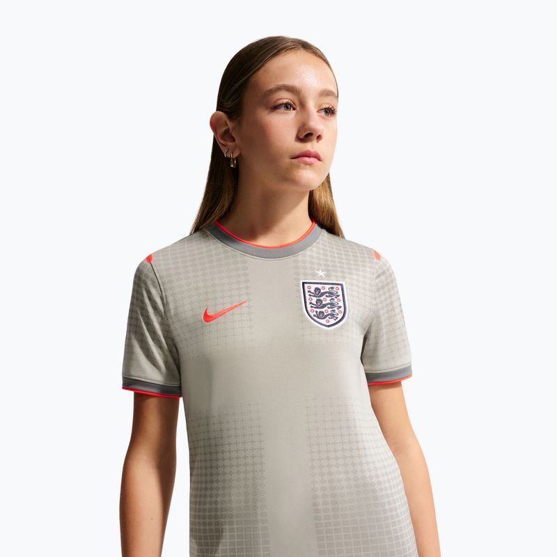 Kinder-Fußballtrikot Nike England Pre-Match pewter grey/bright crimson 4