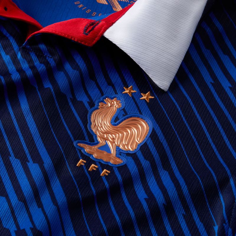 Kinder-Fußballtrikot Nike FFF 2026 Stadium Home game royal/metallic copper 3