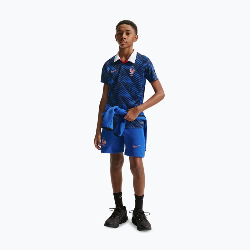 Kinder-Fußballtrikot Nike FFF 2026 Stadium Home game royal/metallic copper 5