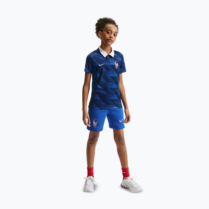 Kinder-Fußballtrikot Nike FFF 2026 Stadium Home game royal/metallic copper 6