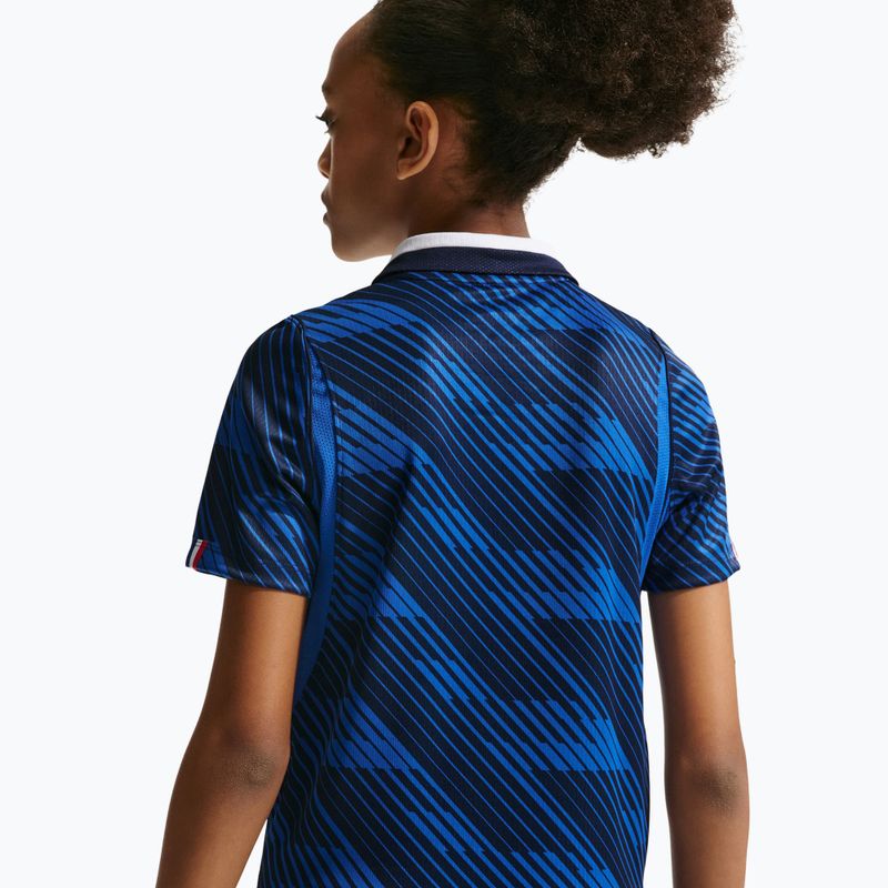 Kinder-Fußballtrikot Nike FFF 2026 Stadium Home game royal/metallic copper 9