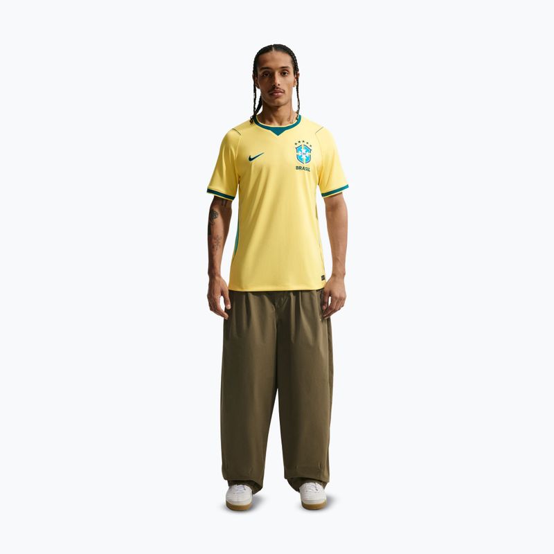 Herren-Fußballtrikot Nike Brazil 2026 Stadium Home Soccer Replica canary/light menta/geode teal 2