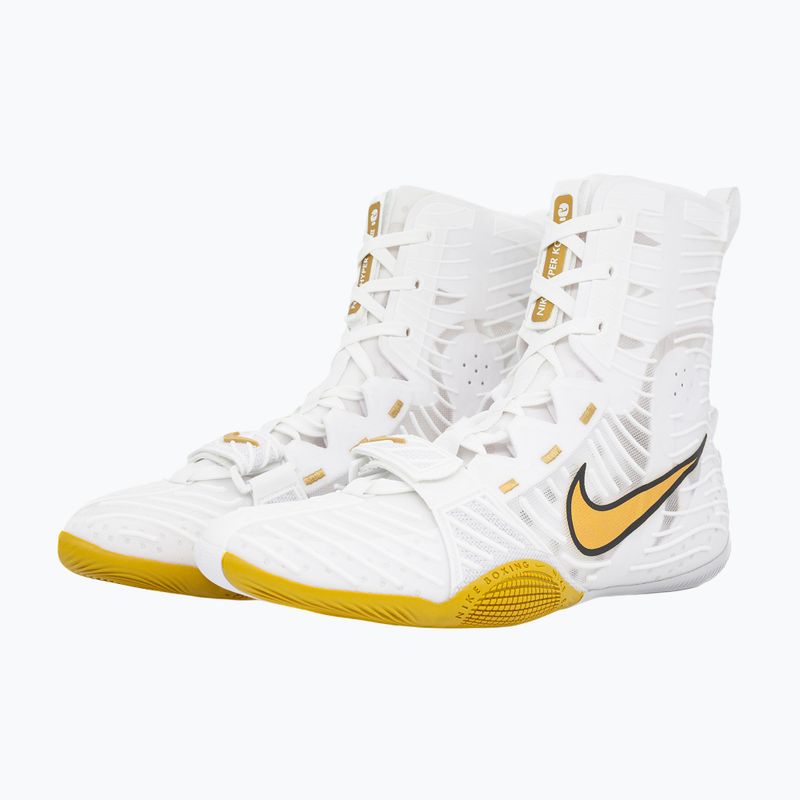 Boxerstiefel Nike HyperKo 3 white/metallic gold 3
