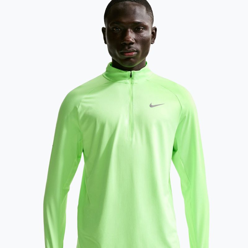 Herren-Laufoberteil Nike Stride 1/4 Zip Dri-Fit lime blast