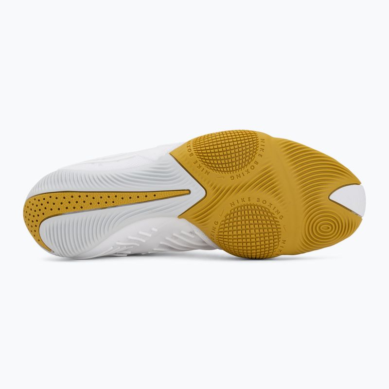 Boxerstiefel Nike HyperKo 3 white/metallic gold 4
