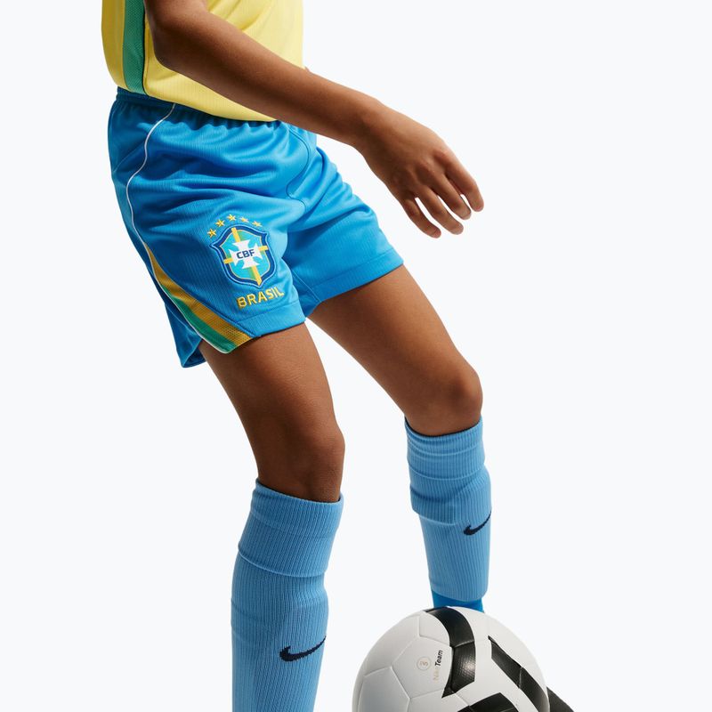 Kinder-Fußballshorts Nike Brazil 2026 Stadium Home Soccer Replica light photo blue/light mint/white 4