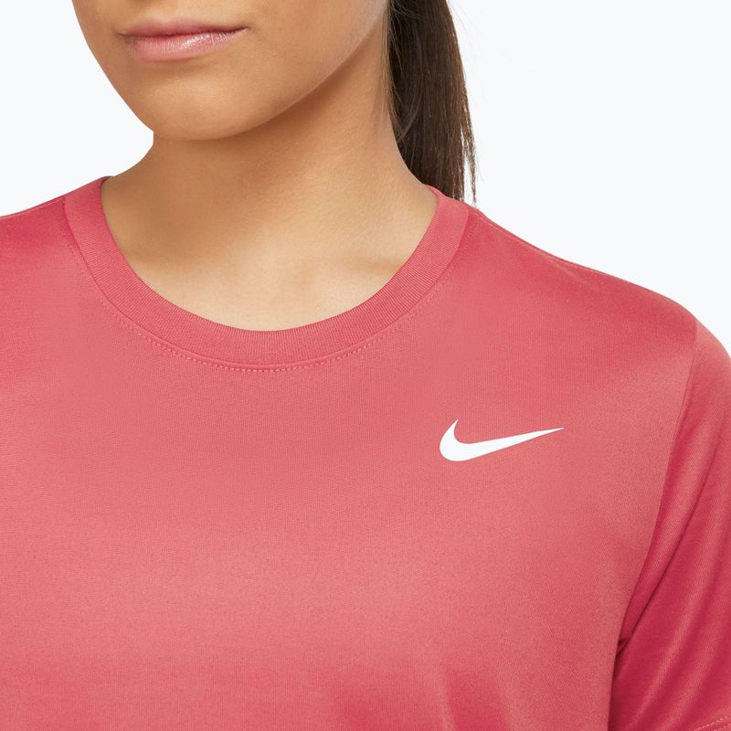 Damen-Trainingsshirt Nike Dri-Fit sea coral/white 3
